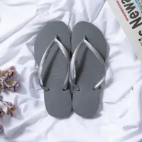 在飛比找momo購物網優惠-【havaianas 哈瓦仕】SLIM 灰色(拖鞋 女鞋 夾