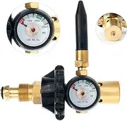 YaeTek Helium Latex Balloon Filler Air Flow Inflator Regulator 0-3000 PSI with Gauge for CGA580 Tank Valve
