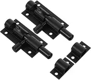 DOITOOL 2pcs Gate Latch Door Security Latch Metal Slide Bolt Lock for Barn Door and French Doors Sturdy Door Hardware for Homes Bathrooms and Studies