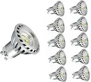 CY LED 6W MR16 GU10 LED Bulbs, 50W Halogen Bulbs Equivalent, 550lm,Cool White 6000K,Dimmable, 45°Beam Angle, Recessed Lighting, Track Lighting, LED Light Bulbs, Pack of 10 Units