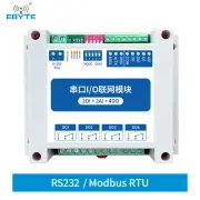 2DI+2AI+4DO 8 Digital Outputs Rail ModBus RTU Serial I/O Networking Module EBYTE