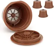 3 Reusable Cups Basket Coffee Filter Refillable Coffee Capsule Filter Cup Replacement Accessories Coffee Makers and Brewers fit for Caffitaly