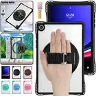 For Samsung Galaxy Tab A9 Plus Stand Clear Kids Case with Handle Shoulder Strap
