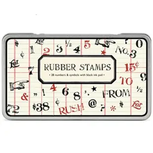 美國Cavallini《Rubber Stamps 印章組 & Xmas紙膠帶》