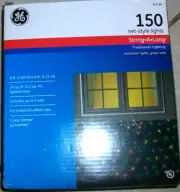 GE 150 Net-Style lights String along Traditional Lighting Multi Color