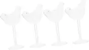 PEPLAYTAL 1set Bird-Shaped Cocktail Glasses Unique Transparent Wine Goblets for Parties and Home Use for Cocktails Wine and Other Beverages