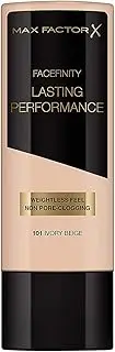 Max Factor Lasting Performance Long-Lasting Liquid Foundation - 101 Ivory Beige, 35 ml