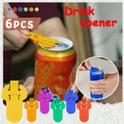 Easy Can Opener Portable Drink Beer Cola Beverage Drink Opener Reusable 6 Colors