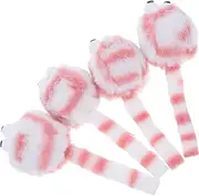 POPETPOP 4pcs Realistic Mouse Cat Plush Interactive Teasing for Cats Lifelike Simulation to Engage Hunting Instincts Durable Adorable Design for Indoor Play and