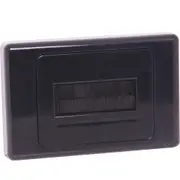 Dynalink Flat Black Brush Entry Wallplate