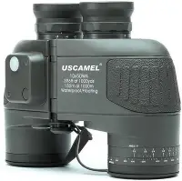 在飛比找Yahoo!奇摩拍賣優惠-USCAMEL【日本代購】軍用雙筒望遠鏡10X50指南針和測