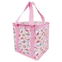 在飛比找樂天市場購物網優惠-小禮堂 Hello Kitty 尼龍箱型保冷袋 (粉滿版款)