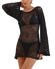 ViX Belle Crochet Dress Swim Cover-Up