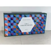 Silver one International Chess And Checkers Set