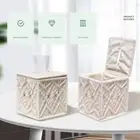 Square Tissue Box Cover Cotton Napkin Case Tissues Holder Countertop Decor