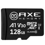 【AXE MEMORY】MICROSDXC 128GB A1 V30/ UHS-I U3 4K-附轉卡 記憶卡(台灣製)