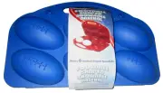 BLIZZARD FOOTBALL SHAPED SNOWBALL ARSENAL ~ MOLDS 6 FOOTBALL SNOWBALLS! ~BLUE