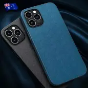 For Apple iPhone 13 12 11 Pro Max Mini X XS Slim Leather Phone Case Back Cover