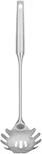 Generic Stainless Steel Noodle Spoon Spaghetti Spoon Fine Mesh Strainer Fettuccine Pasta Spaghetti Scoop Stainless Steel Ladle Pasta Serving Fork Pasta Strainer 304 Stainless Steel Silver