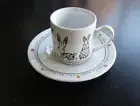 Rabbit Theme Espresso Cup and Saucer Tea Cup Set