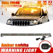 Amber White 34" Led Emergency Strobe Warning Light Bar 150w Traffic Advisor 36''