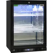Rhino Black Glass Door Bar Fridge (Right Hinged) - SG1R-B