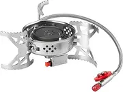 Dybnuhoc Small Camping Stove | Lightweight Folding Burner Stove,Lightweight Multi-Functional Compact Cooker for Hiking Adventures Beach Trips Fishing Survival Tools Backyard Picnics Outdoor