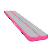 Powertrain 6m x 1m x 20cm Air Track Inflatable Gymnastics Mat (Pink)