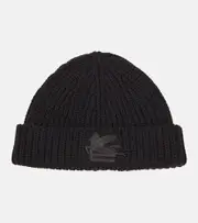 [Etro] Etro Pegaso wool beanie One Size black