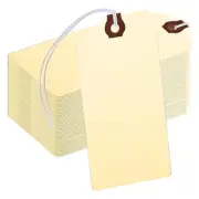 300PCS Tags with String,Shipping Labels with Reinforced Hole and Elastic3015
