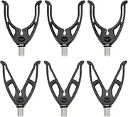 PenuSpt 6 Pcs Fishing Rod Rests U-Head Grip V Back Rests Rod Pod with Thread M3/8 for Match Fishing Rods, Bank Stick, Fishing Rod Pod, Rod Holder, Carp Fishing Tackle