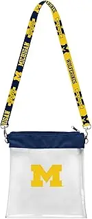 Littlearth NCAA Clear Pattern Strap Bag Michigan Wolverines