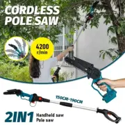Cordless Pole Saw Electric Pruning Brushless Saw for Makita 21VBattery-Skin Only