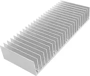 Awxlumv 150mm Aluminum Heatsink 60x150x25mm / 2.36x5.91x0.98 Inch Large Heat Sink Cooling Radiator for CPU MOS Tube Circuit Board PCB Module Cooler Led Amplifier Devices with 24 pcs Fins - Sliver