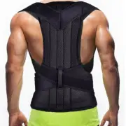 Medical Scoliosis Posture Corrector Spine Back Support Shoulder Brace Belt USPS