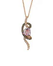 Le Vian Cotton Candy Amethyst 14K Rose Gold 2.23 ct. tw. Diamond & Pink Amethyst Pendant