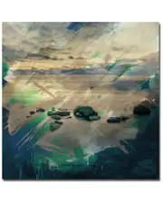 Ready2HangArt Abstract Stone Spa Wrapped Canvas Wall Art by Tristan Scott