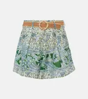 [Zimmermann] Zimmermann Ottie paisley linen shorts AU 6 green
