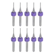 10pcs End Mill Bit 1.2mm Solid Carbide CNC Router Bits Engraving Cutter Tool