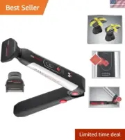 Back Shaver with 2 Shock Absorber Flex Heads, Power Hinge, Extreme Reach Hand...