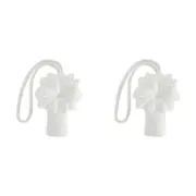 2PK Annabel Trends Soap On A Rope 180g Coconut Scented Bath Soap Palm Tree White