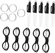 STOBOK Ergonomic Nurse Scissor Marker Pen Combination Small Folding Scissors Portable Nurse Supplies 15pcs Set