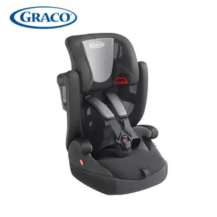 【Graco】AirPop 2-12歲嬰幼兒成長型輔助汽車安全座椅 安全帶版(白武士/鐵騎兵)