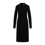 [Courreges] Courreges-Black Multi Buttons Organic Cotton Midi Dress-Donna S STAND