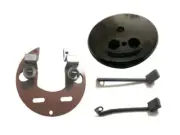 LUCAS E3L, E3N,E3LM, DYNAMO BRUSH SET.200737 & BRUSH BACKING PLATE (A)