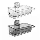 Suction Shower Shelf Soap Container Shower Caddy for Bathtub Bath Countertop