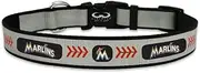 MLB Miami Marlins Baseball Pet Collar, Small, Reflective