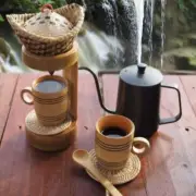 Morning Pour Over Coffee Maker Set, Bamboo Coffee Dripper & Mug, Drip Coffee Set
