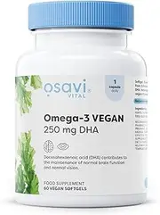 Osavi Omega-3 Vegan, 250mg DHA - 60 Vegan softgels