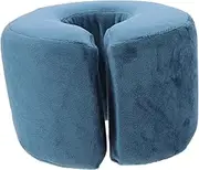 Yardwe Foot Lift Pillow Seat Hammock Gel Spiky Leg Footrest Lifting Bolster Cooling Inflatable Ankle Roller Cushion Foot Pads Sponges Elderly Supplies Crystal Velvet Blue